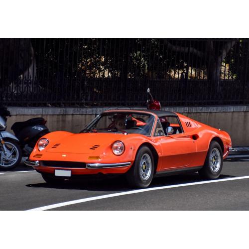 1:18 BBR Ferrari Dino 246 Gts 1972 Con Tetto Rosso Dino Black P18152B-VET