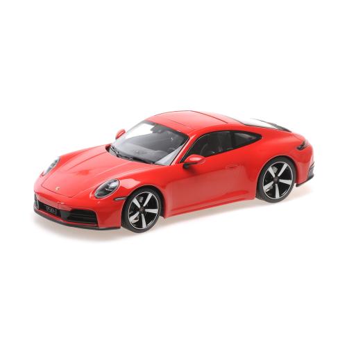 1:18 MINICHAMPS Porsche 911 (992.2) Carrera Coupe Red 2024 155064020