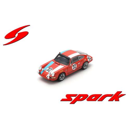 1:43 SPARK Porsche 911L Coupe #32 Winner 24H Spa 1968 Helmut Kelleners Willi Kaushen Erwin Kremer 43SPA1968