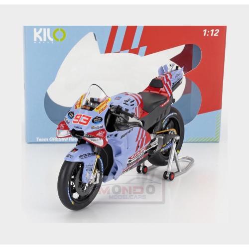 1:12 NZG Ducati Desmosedici Gp23 Team Gresini Racing #93 Motogp Season 2024 Marc Marquez Light Blue KLW0014-05