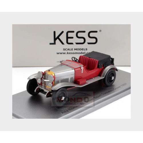 1:43 KESS MODEL Alfa Romeo Rl Super Sport 4 Seat 4 Posti With Covered Seat 1927 Red Silver Black KE43000340
