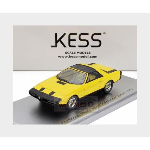 1:43 KESS MODEL Alfa Romeo Alfetta Spider Pininfarina Closed 1972 Yellow KE43000351