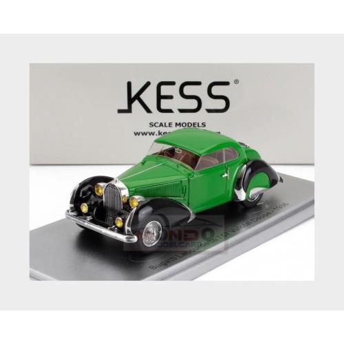 1:43 KESS MODEL Bugatti T57 Labourdette Vutotal Coupe 1936 Green Black KE43050000