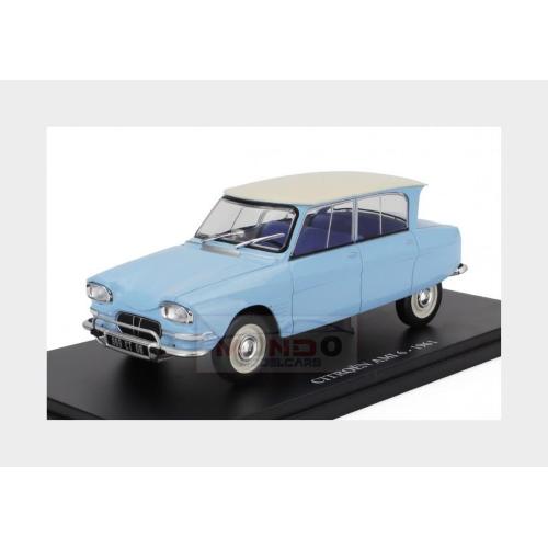 1:24 EDICOLA Citroen Ami 6 1961 Con Vetrina With Showcase Light Blue White MX5ALA0052