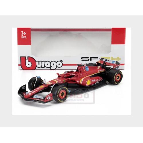1:43 BURAGO Ferrari F1 Sf-24 Team Scuderia Ferrari #16 Winner Monaco Gp 2024 Charles Leclerc Red Black BU36844-L-MONACO