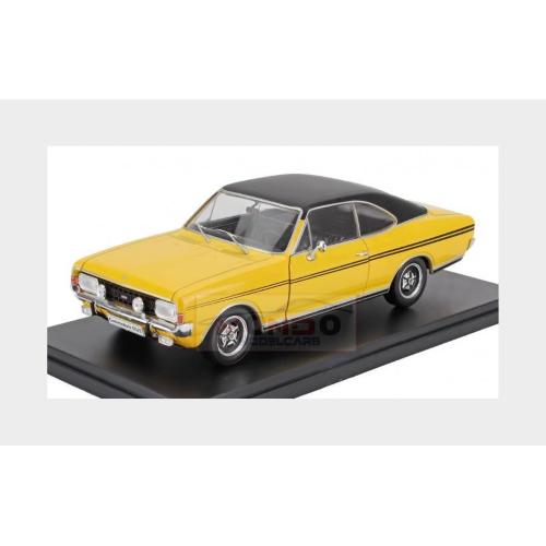 1:24 EDICOLA Opel Commodore A Gs/E Coupe 1970 Con Vetrina With Showcase Yellow Black MX5ALA0075