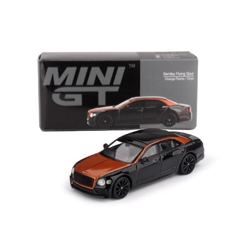 1:64 TRUESCALE Bentley Flying Spur Orange Flame & Onyx 2024 Mini-Gt MGT00991-L