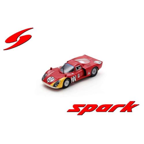 1:43 SPARK Alfa Romeo T33.2 Team Autodelta Spa #22 24H Daytona 1968 Mario Casoni Teodoro Zeccoli Giampiero Biscaldi US377