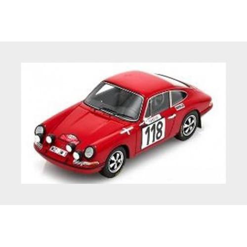 1:43 SPARK Porsche 911S S 2.0L Coupe (Night Version) #118 Rally Montecarlo 1970 Jean Clement Antoine Goubert S6606
