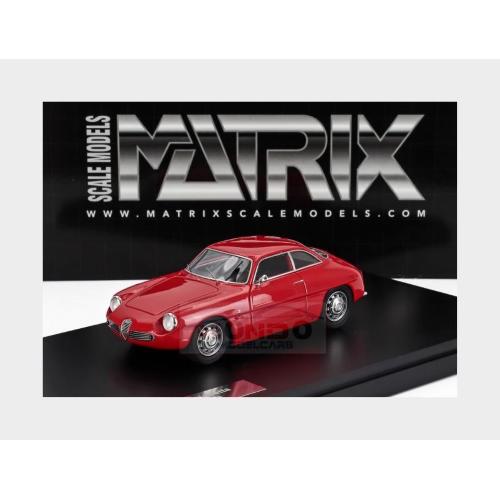 1:43 MATRIX Alfa Romeo Giulietta Sz Coupe 1961 Red MX40102-251