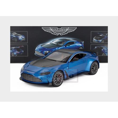 1:24 RE-EL TOYS Aston Martin V12 Vantage 2023 Blue Carbon Black RE0803BB