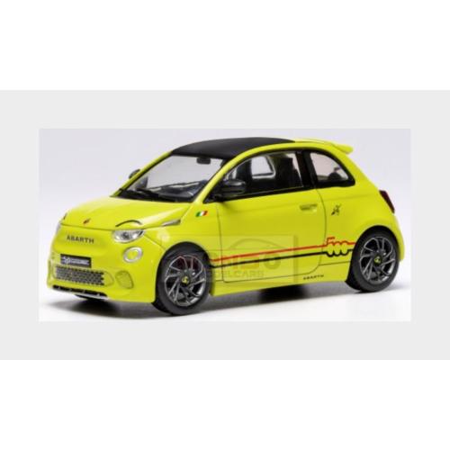 1:43 IXO Fiat 500E Abarth 2024 Yellow MOC346.22