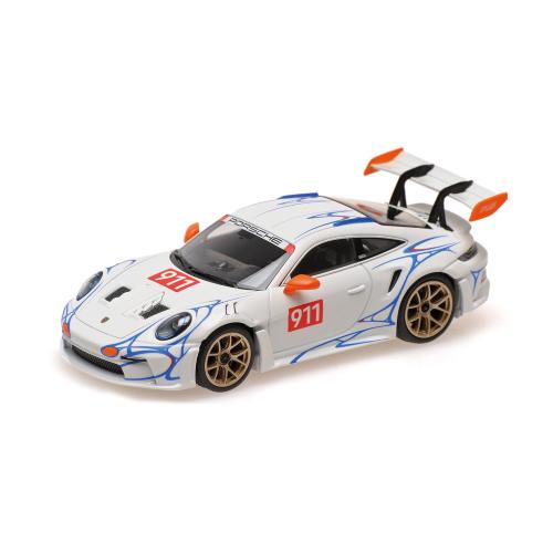 1:43 MINICHAMPS Porsche 911 (992) Gt3Rs White With Orange Decor 2023 410062115