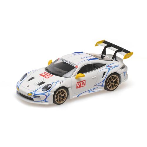 1:43 MINICHAMPS Porsche 911 (992) Gt3Rs White With Yellow Decor 2023 410062116