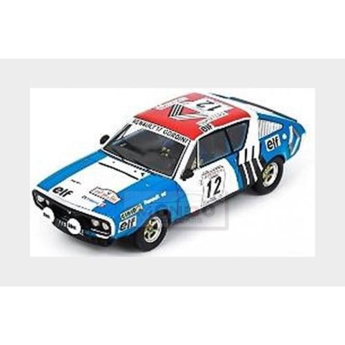 1:43 SPARK Renault R17 Gordini (Night Version) #12 Rally Tour De Corse 1974 Jean Francois Piot Jacques Jaubert S6190