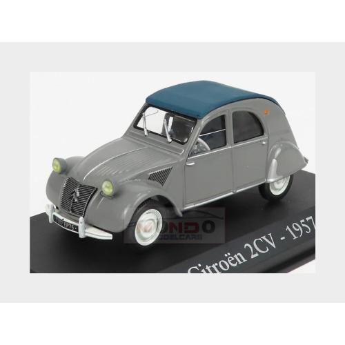 1:43 EDICOLA Citroen 2Cv Cabriolet Closed 1957 Grey ABRBA002