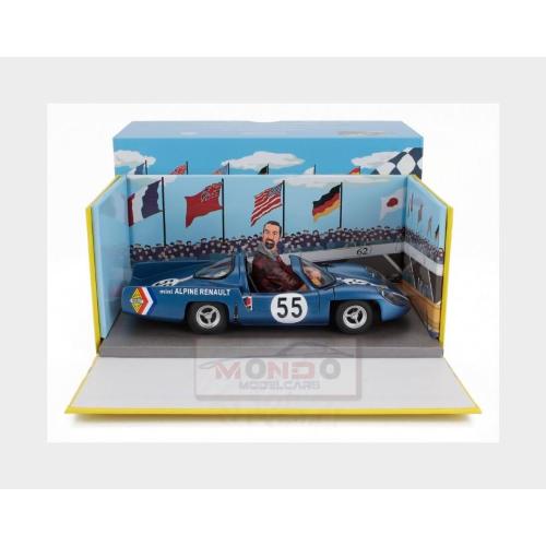 1:18 LE MANS MINIATURES Alpine Mini A220 #55 Race Version 1969 Driven By Henry Pescarolo Lungh.Length Cm 15.5 X Largh.Width Cm 6.0 Alpine Blue LM118011-55M