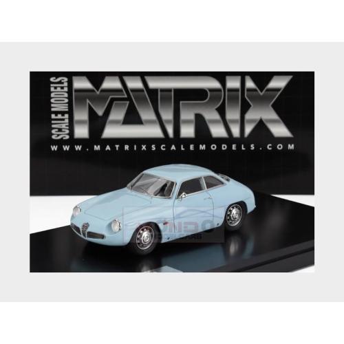 1:43 MATRIX Alfa Romeo Giulietta Sz Coupe 1961 Light Blue MX40102-253