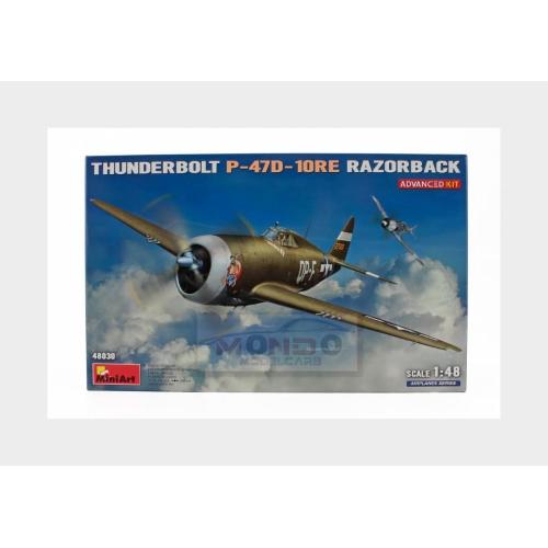 1:48 MINIART Dragon Wings P-47D-10Re Razorback Thunderbolt Airplane Military 1942 Kit MA48030