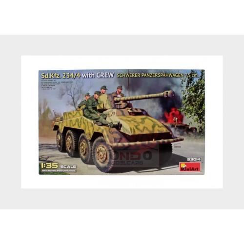 1:35 MINIART Tank Sd.Kfz. 234/4 Military With Crew 1945 Kit MA53014