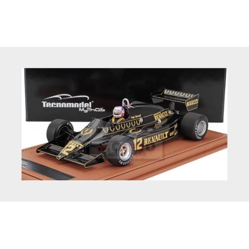 1:18 TECNOMODEL Lotus F1 94T Team Jps #12 British Gp (With Pilot Figure) 1983 Nigel Mansell Black Gold TMD18-400C