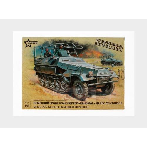 1:35 ZVEZDA Tank Sd.Kfz. 251/3 Truck Uasf.B Communication Vehicle 1942 Kit ZS3604
