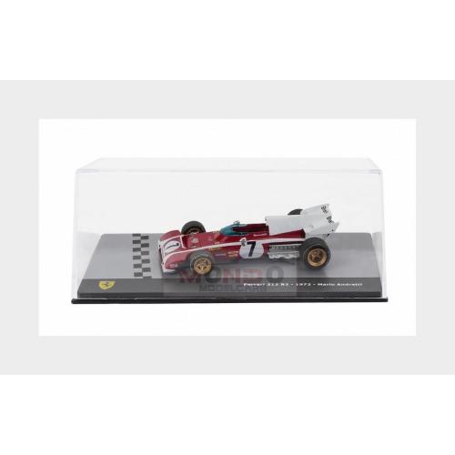 1:43 EDICOLA Ferrari F1 312B2 #7 Season 1972 Mario Andretti Con Vetrina With Showcase Red White MX7ALA0062