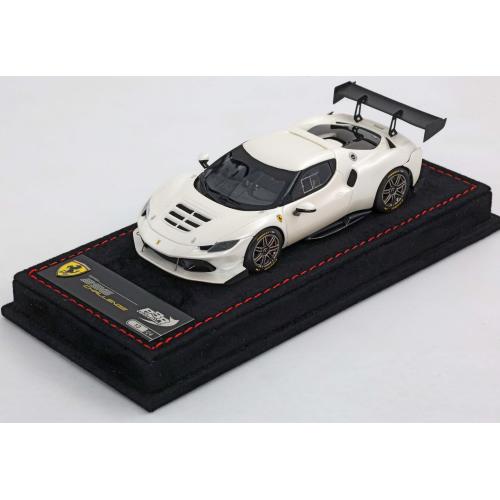 1:43 BBR Ferrari 296 Challenge 2023 Fuji White Base Alcantara BBRC293D