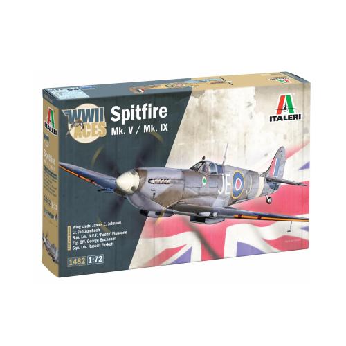 1:72 ITALERI Spitfire Mk.V / Mk.Ix Aces Kit IT1482