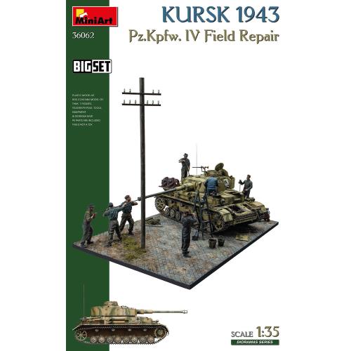 1:35 MINIART Tank Diorama Field Repair Military Kursk 1943 Kit MA36062