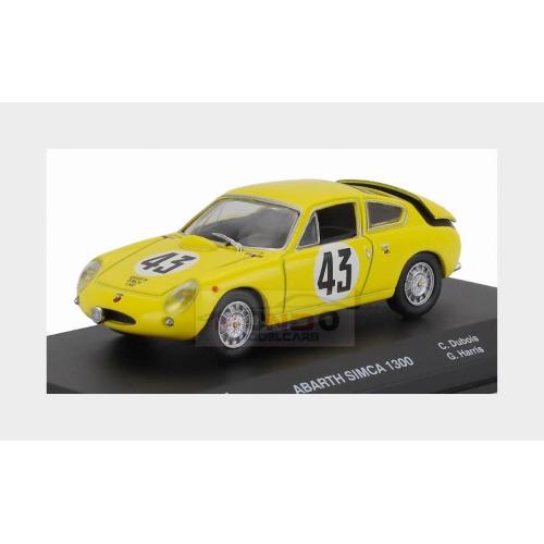 1:43 EDICOLA Simca Abarth 1300 Team Equipe Nationale Belge #43 24H Le Mans 1962 Claude Dubois Georgers Harris Yellow MW1ALA0077