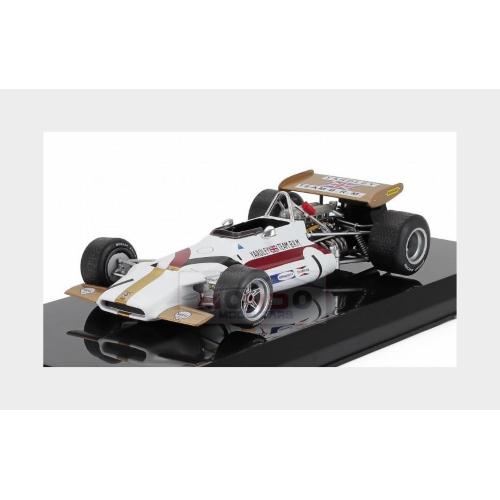 1:24 EDICOLA Brm F1 P153 #1 Belgium Gp 1970 Pedro Rodriguez Blister Box White Gold MW2ALA0104