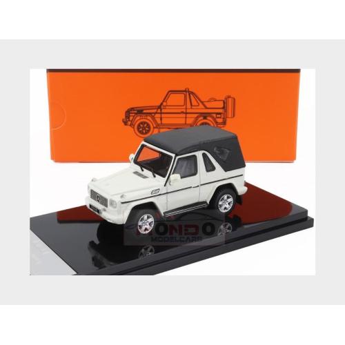 1:64 GCD-MODELS Mercedes Benz G-Class Cabriolet Open (W463) With Accessories 2003 White KS-070-386