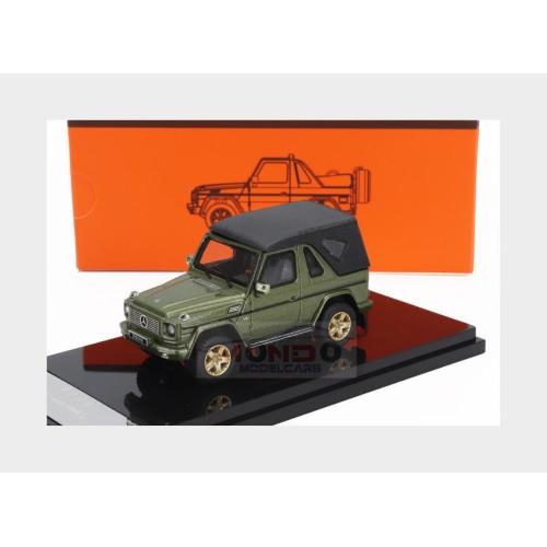 1:64 GCD-MODELS Mercedes Benz G-Class Cabriolet Open (W463) With Accessories 2003 Green KS-070-391