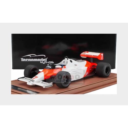1:18 TECNOMODEL Mclaren F1 Mp4/1C #7 Silverstone Test Drive 1983 Ayrton Senna White Red TM18-385E