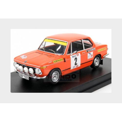 1:43 TROFEU Bmw 2002Ti (Night Version) #2 Rally Tap 1972 L.Asterhag C.Bilstam Orange TRRAL097