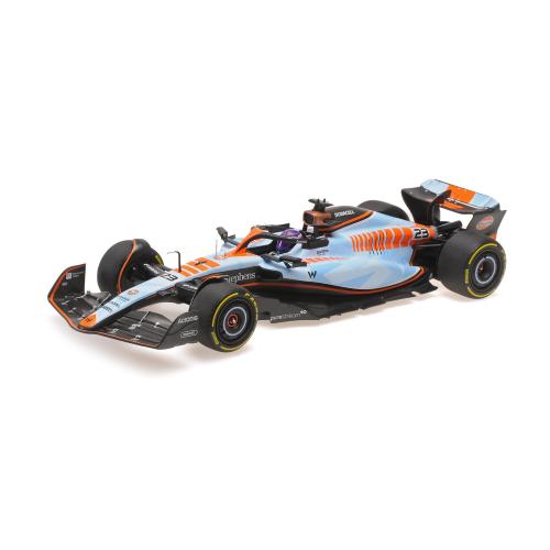 1:18 MINICHAMPS Williams F1 Fw45 Team Williams Racing Gulf #23 Singapore Gp 2023 Alexander Albon - Light Blue 117231623