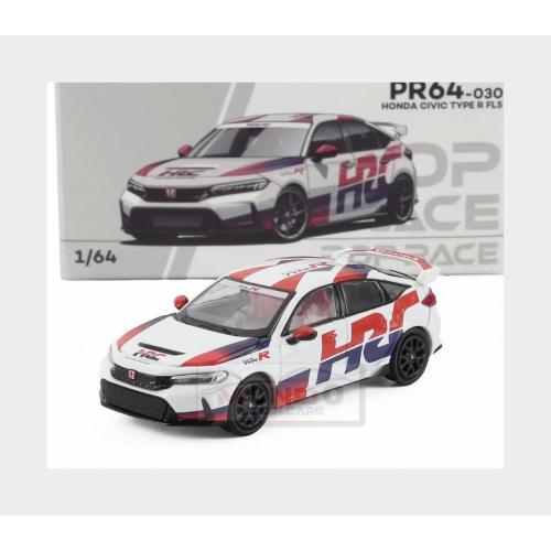 1:64 POP-RACE-LIMITED Honda Civic Type-R (Fl5) #271 Racing 2020 White PR640030