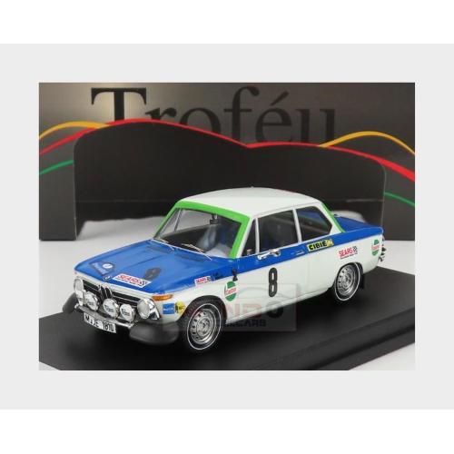 1:43 TROFEU Bmw 2002 Ti (Night Version) #8 Rally Acropolis 1972 T.Fall M.Wood White Blue TRRGR005