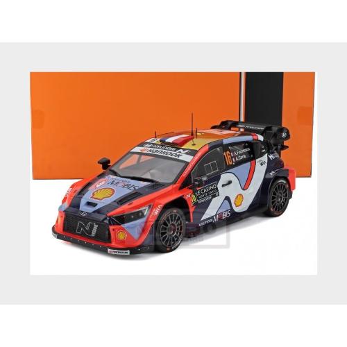 1:18 IXO Hyundai I20 #Rally1 Team Shell Mobis Wrt #16 3Rd Rally Montecarlo 2025 Adrien Fourmaux Alexandre Coria 2 Tone Blue Red 18RMC230A.22