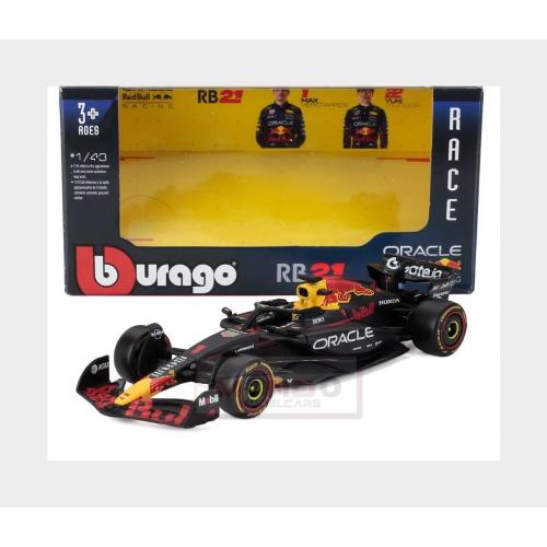 1:43 BURAGO Red Bull F1 Rb21 Team Oracle Red Bull Racing #1 Season 2025 Max Verstappen BU38174-V