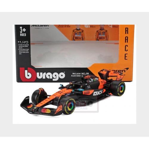 1:43 BURAGO Mclaren F1 Mcl39 Team Mclaren #81 Oscar Piastri Orange Black BU38177-P