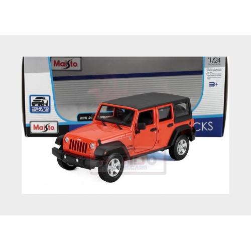 1:24 MAISTO Jeep Wrangler Unlimited 2015 Orange MI31268OG