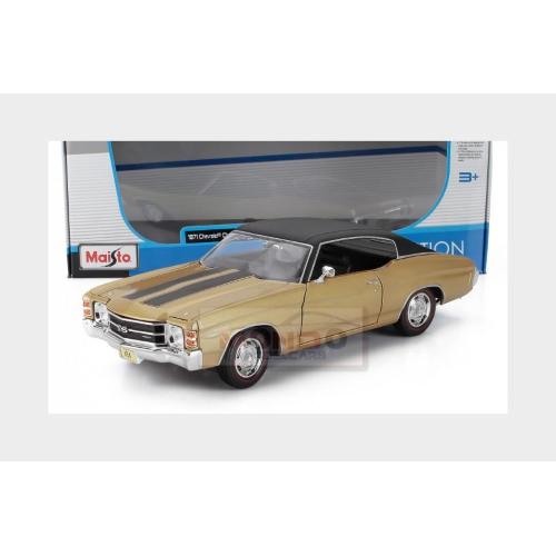 1:18 MAISTO Chevrolet Chevelle Ss 454 Coupe 1971 Green Matt Black MI31890G