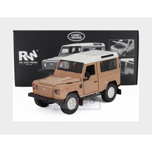 1:24 RE-EL TOYS Land Rover Defender 90 Classic Work V8 Islay Edition 2023 Beige White RE0832BR
