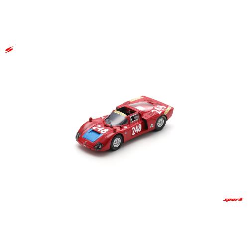 1:43 SPARK Alfa Romeo T33.2 Team Autodelta #248 5Th Targa Florio 1969 Enrico Pinto Giovanni Alberti SI037