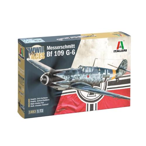 1:72 ITALERI Bf 109 G-2/G-6 Aces Kit IT1483