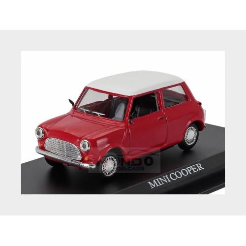 1:43 EDICOLA Morris Mini Cooper 1970 Red White DELPCC008