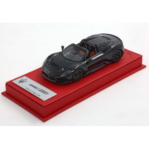 1:43 BBR Maserati Mc20 Cielo Base In Vera Pelle Nero Lucido BBRC276GBDLR