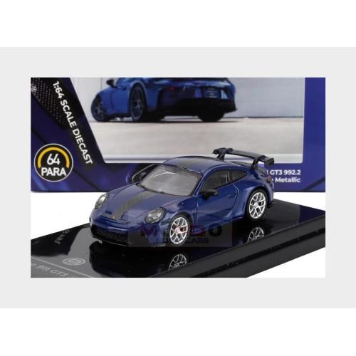 1:64 PARAGON Porsche 911 992-2 Gt3 Coupe 2024 Blue Met PA-55875